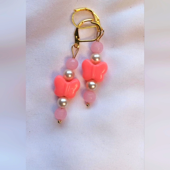 🍒 Dangle Hand Made With Real Pearls 🐥 - Picture 2 of 4